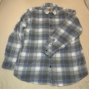 Scully Blue and Gray Plaid Casual Shirt